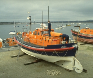 The former Salcombe RNLI lifeboat The Baltic Exchange that capsized (Photo: RNLI)