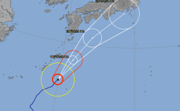 Japan/ West Pacific: Typhoon NEOGURI 21W 20/1200Z 25.4°N 129.9°E, moving NNE 11kt. Wind 65kt, gust 95kt. 980hPa (RSMC Tokyo) – Published 20 Oct 2019 1443Z (GMT/UTC)