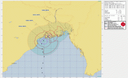 India/ Bangladesh/ Myanmar/ Bay Of Bengal: Tropical Cyclone MATMO/ Very Severe Cyclonic Storm ‘BULBUL’ 23W 09/1500Z position nr 21.4N 88.1E, moving NNE 06kt (JTWC)- Published 09 Nov 2019 1833Z (GMT/UTC)